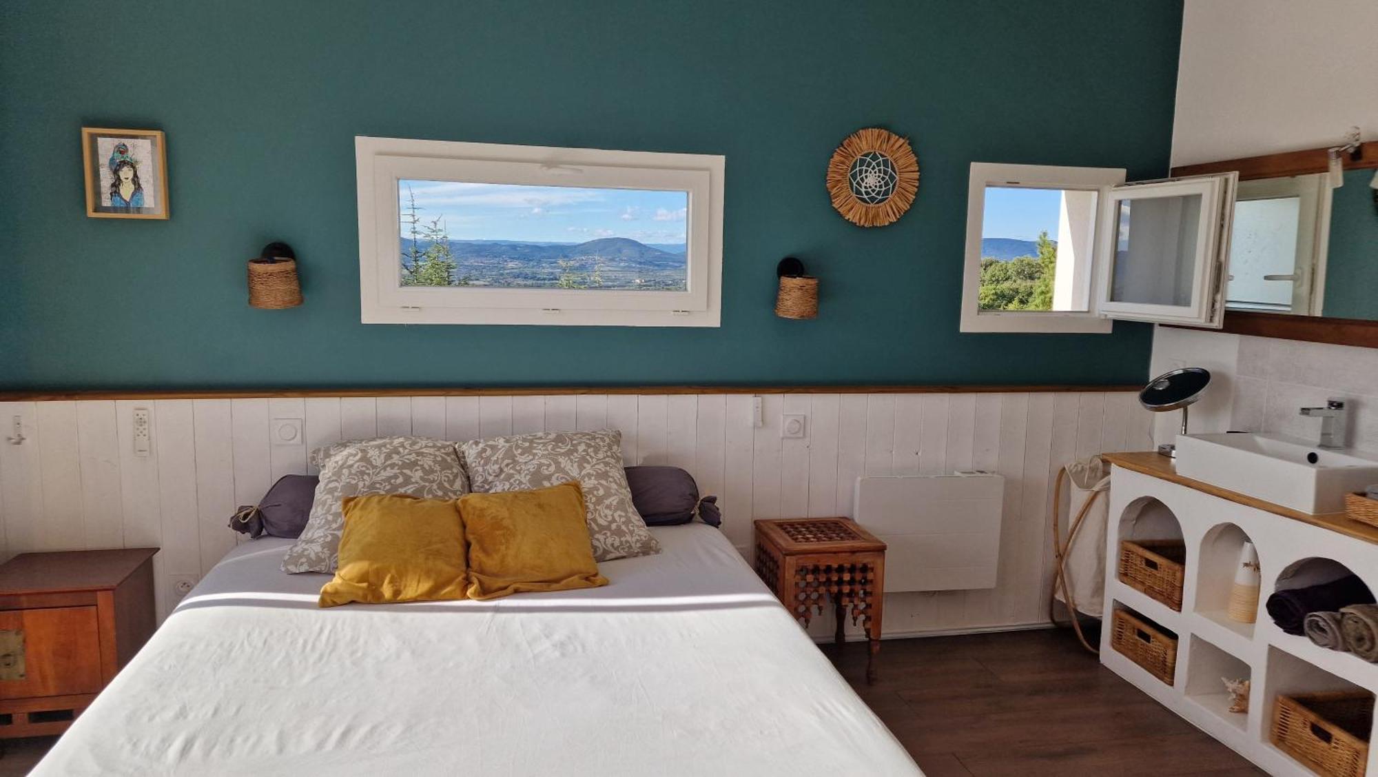 Reve D'Escapade Chambre Avec Vue Sublime Sur Les Cevennes Ardechoises Barjac  Dış mekan fotoğraf