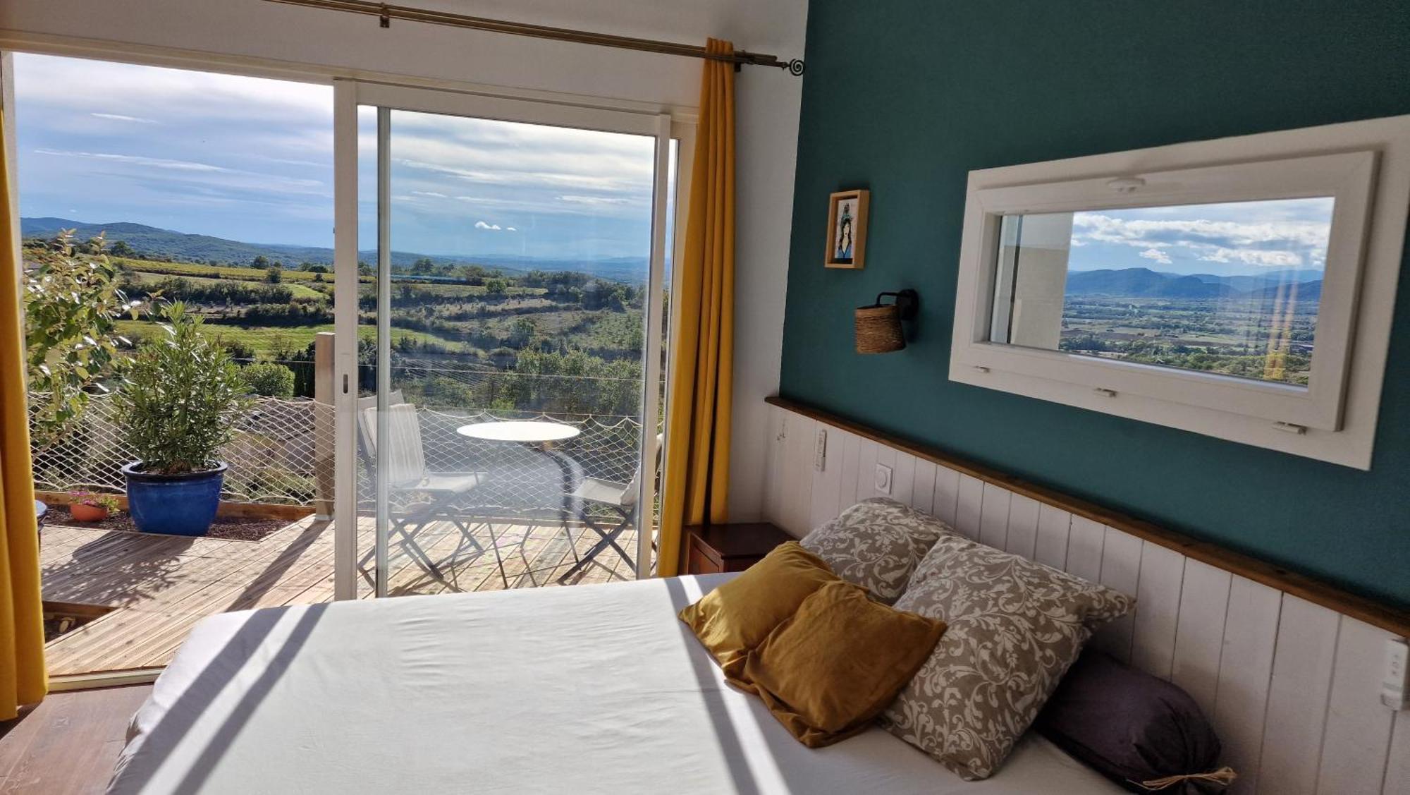 Reve D'Escapade Chambre Avec Vue Sublime Sur Les Cevennes Ardechoises Barjac  Dış mekan fotoğraf