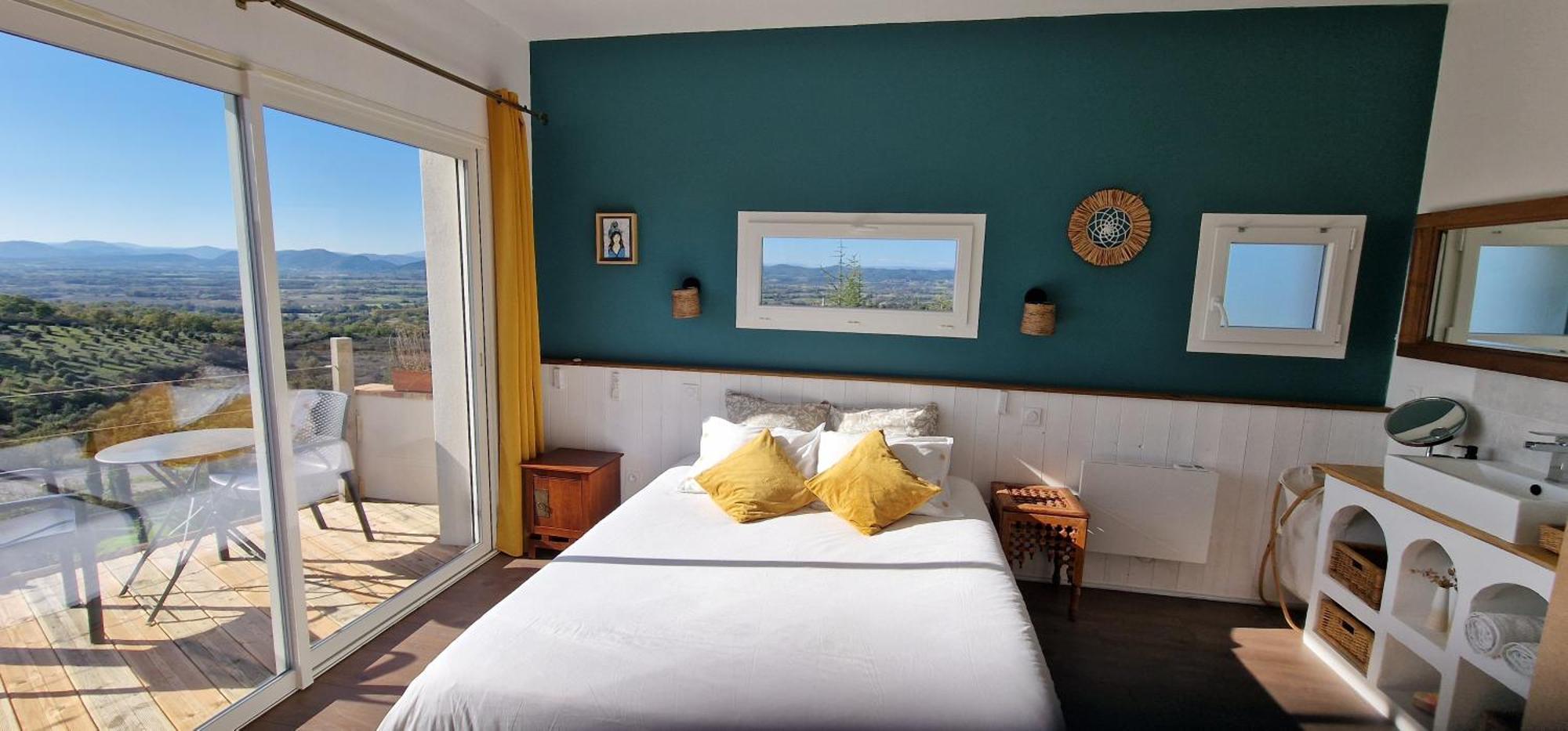 Reve D'Escapade Chambre Avec Vue Sublime Sur Les Cevennes Ardechoises Barjac  Dış mekan fotoğraf